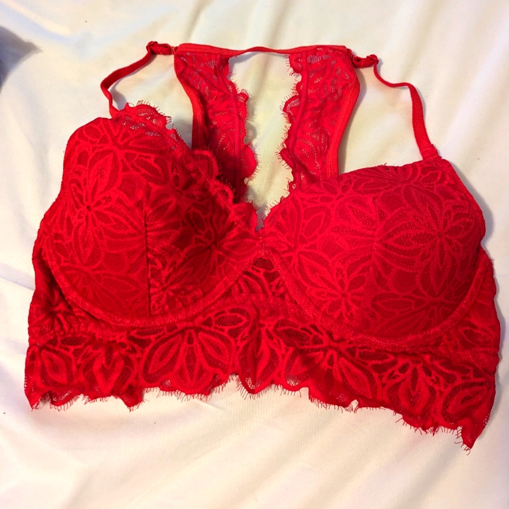 Pink date lightly lined bralette